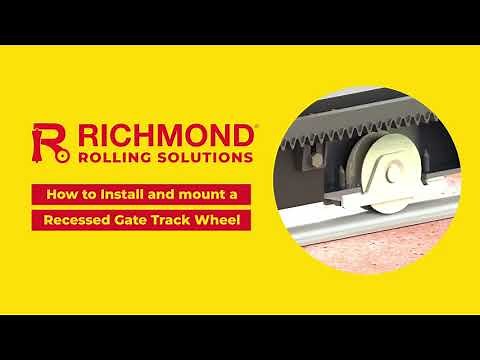 How to Install and Mount a Recessed Gate Track Wheel