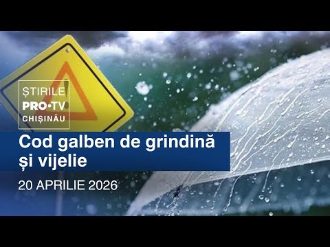 PRO TV News (17:00) | CODE YELLOW FOR HAIL AND STORMS | Moldova