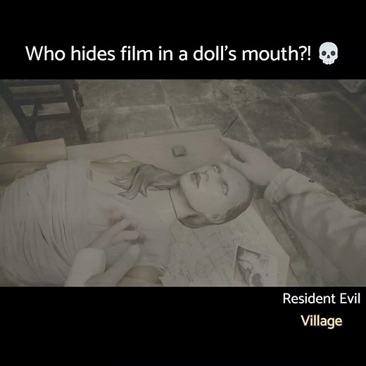 Who Hides Film in a Doll's Mouth?! 💀 | Resident Evil Village #residentevilvillage