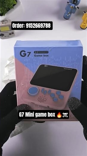 G7 mini gaming box🔥portable & fun🔥 #gaming #retrogaming #playstation #xbox #handheldgaming #gamegear