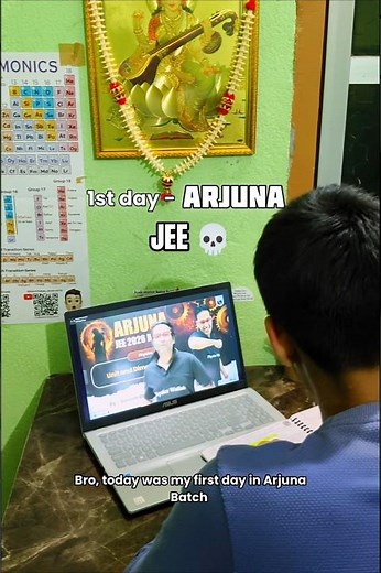 First Day of My Online Coaching | ft. Arjuna JEE 💀#shorts#minivlog#studyvlogtrendingshorts