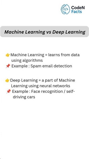 ML vs DL – Don’t Confuse Them Again ! #shorts #ytshorts #coding #ai