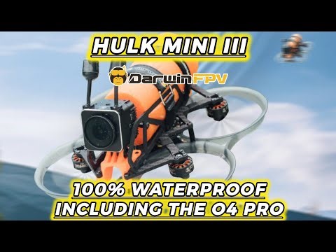 Darwin fpv 100 % waterproof fpv drone. Even the dji O4 pro is completely waterproof HULK mini lll 