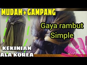 Cara Mudah Ikat Rambut Pendek simple & bagus - Style rambut pendek | Gaya rambut mudah #kepangrambut