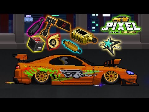 EXTREMELY Super Modified SUPRA MK4 of PAUL WALKER in Pixel Car Racer