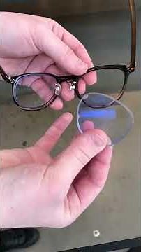 How to insert JINS lens back in the plastic glasses frame