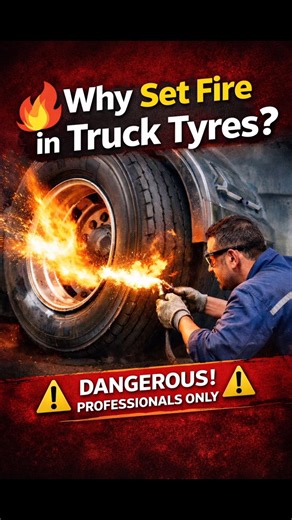 Why Do Truck Tyres Use Fire While Inflating?