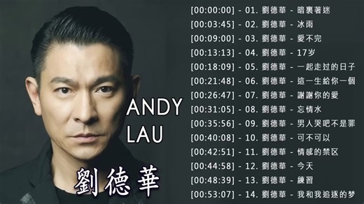 刘德华最好聽的20首歌曲合集
