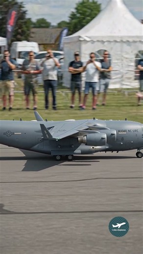 Giant C-17 RC Plane PERFECT Touch & Go! ✈️💨 #Shorts #RCPlane