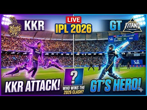 GT VS KKR ka damdar mukabala dikhanay ke leya .................