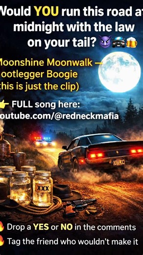 Midnight shine run—just the clip. Full song 👉 youtube.com/@redneckmafia 🍻🔥