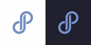 DP or PD letter logo design template vector