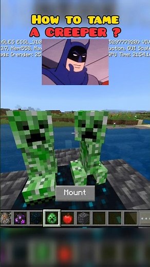 How to tame a creeper!?#minecraft #creeper