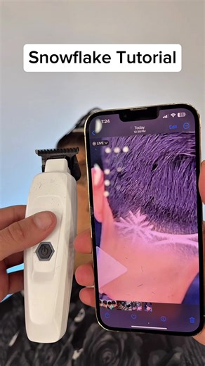 Snowflake Design Haircut Tutorial for Christmas