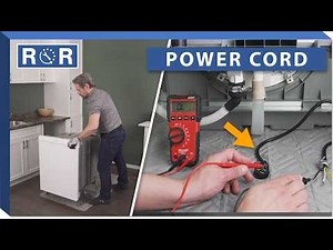 Dishwasher Power Cord (Testing / Replacement) | Repair & Replace