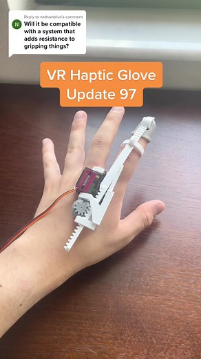 Reply to @nathandrius Prototype 5 force feedback haptics! #vr #vrglove #vrtok