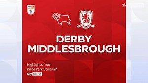 Derby County 1-0 Middlesbrough: Bobby Clark scores winner as Boro drop out of top two
