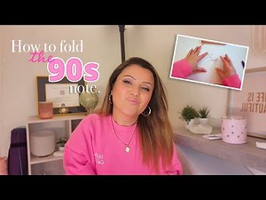 The 90s folded note (How To) | 90s nostalgia