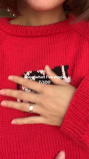 Alina | knitter & crocheter | Tbilisi on Instagram: "Knitted sweater with cow 🐄"