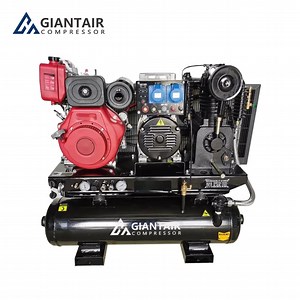 [Hot Item] 3-in-1 Diesel Portable Air Compressor Welding Generator Piston Diesel Air Compressor