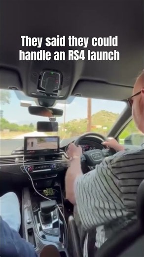 Audi RS4 Launch Control… Their Reactions Say It All! 🤯💥