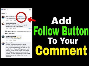 how to add follow button on facebook comment ,Facebook comment follow button ,follow button tutorial