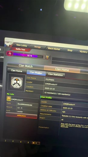 Sali kayo sa clan😊#crossfirephilippines #crossfire #stove #gameclub #Wolffire