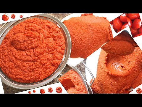 How To Make Tomato Paste | Easy HomeMade Tomato Paste From Fresh Tomatoes.Best Method!