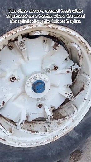 "Adjusting tractor track width the easy way." #shorts #tractor #farminglife