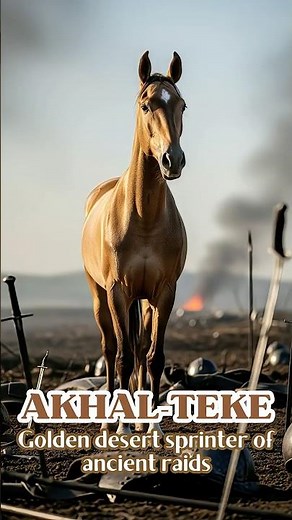 Akhal-Teke The Golden Warhorse of Central Asia #shorts