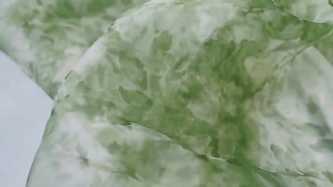 Dark Green Glass Flower Sheer Organza Fabric, Ultra-Thin Mesh Creative Design Fabric for Gown Overlay