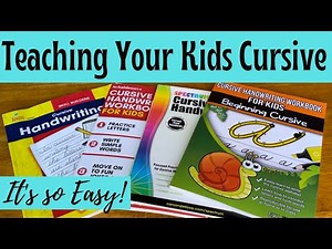 How to Teach Your Kids Cursive Writing // Simple Ways to Teach Children Cursive Writing ✍️