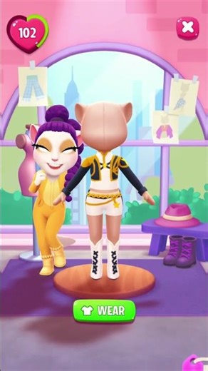 Talking Angela x K-Pop Demon Hunters: Rumi Huntrix Outfit Reveal! #rumi #kpopdemonhunters #angela2