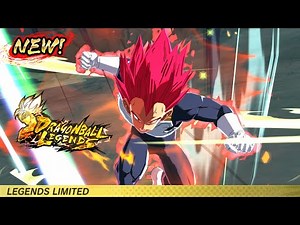 This NEW Super Saiyan God Vegeta with Red Glowing Body Aura Model Looks Amazing-Dragon Ball Legends