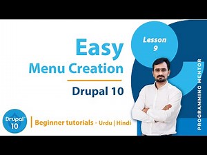 Drupal 10 Create Menu | Programming Mentor | CMS | Urdu/Hindi