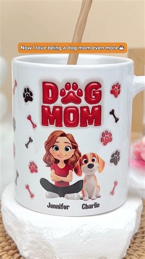 Personalized Mug for Dog Moms | Cute Custom Dog Lover Gift