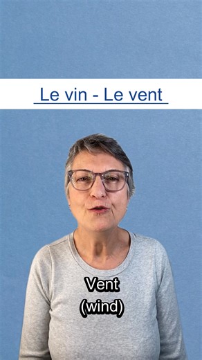 22K views · 686 reactions | Le vin (wine) & le vent (the wind) in French!  Let's practice saying the different sounds IN & EN. ️  Want to become confident in French?   Take 1-on-1 lessons on Zoom with me!  Book a trial 1-on-1 lesson here: https://www.speaklikeaparisian.com/book-online | Speak like a Parisian | Facebook