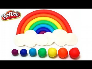 Play-Doh Perfect Beautiful Rainbow How to Make Easy!