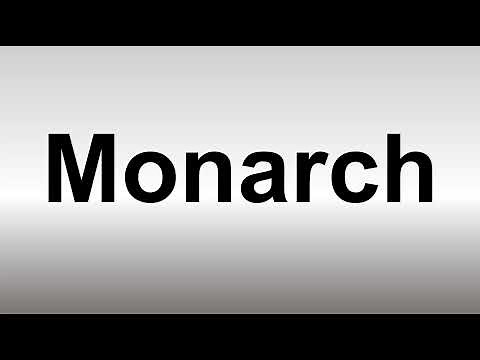 How to Pronounce Monarch