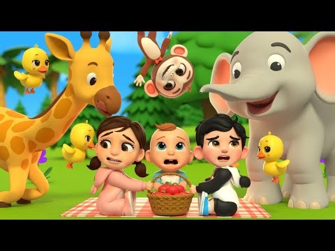 Farm Animals Playtime Kids Nursery Songs | Counting Colorful Animals Newborn Educational Baby Music