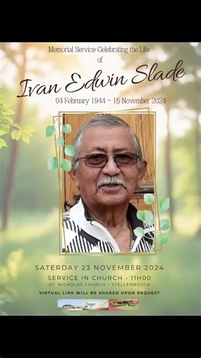Swartland Support &Funeral Service Funeral & Memorial Log for Saturday 23 November 2024