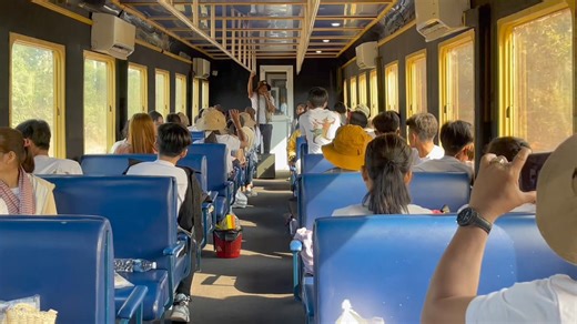 * Documentation Center of Cambodia NGO Third Trip travel by passenger train from PP - Pusart on 04/04/2024. | Royal Railway Cambodia