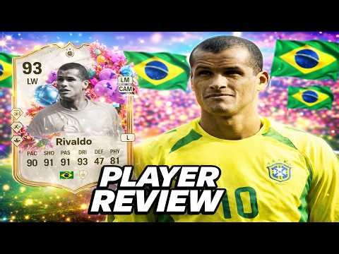 IS HE WORTH GETTING?! 🤔 93 FUT BIRTHDAY ICON RIVALDO PLAYER REVIEW!