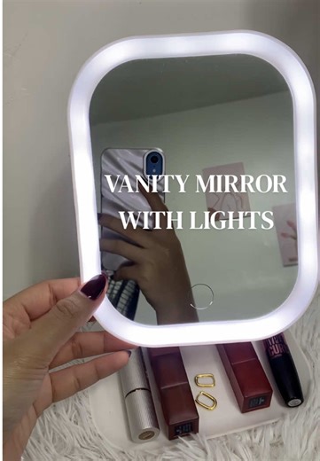 Get the perfect lighting every time ✨ This LED Makeup Mirror comes with 3 light modes, adjustable brightness, and a 720° rotatable design. May space pa for your lipsticks & accessories 💄🪞 Functional aesthetic = vanity essential 💕 #ledmakeupmirror #vanitymirror #creatorsearchinsights #ledmakeupmirror #makeupmirror