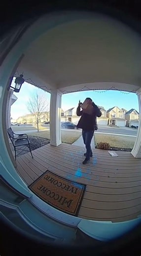 Package Thief Tries to Sprint Away… Then It Explodes 💥🎨 (Caught on Ring Camera)