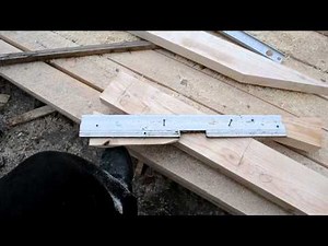 Attic, Roof. I splice rafters, wedge method