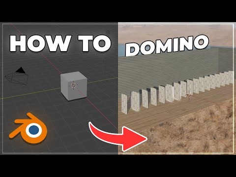 How to Make a Domino Effect in Blender (for Beginner 3D)