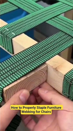 How to Properly Staple Furniture Webbing for Chairs