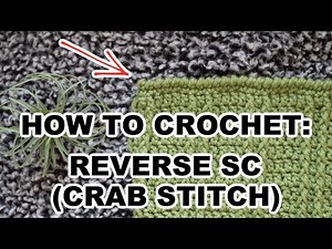 How to Crochet the Reverse Single Crochet (Crab Stitch)