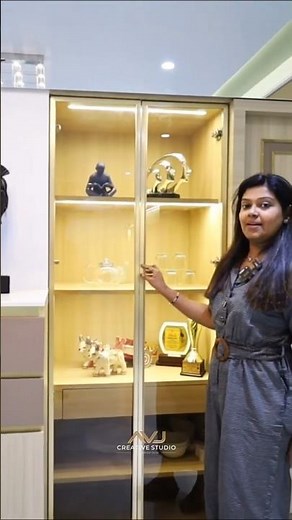 Storage Unit Design with Drawers & Profile Crockery Unit | #interiordesign